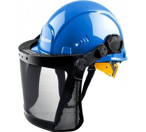 110855 Щиток защитный ЗУБР ЗАСЛОН-С экран из мелкоячеистой сетки 190х399мм для крепления на каске