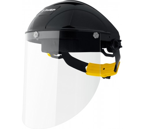 11085_z01 Щиток защитный ЗУБР ударопрочный экран 2мм с храповиком