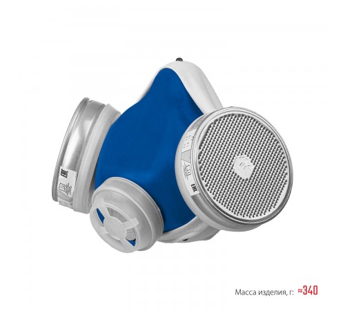 11145 Респиратор противогазовый РПГ-67 В1 с фильтрами В1 ЗУБР