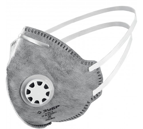 Полумаска фильтрующая ЗУБР ПГ-95, класс защиты FFP2 ПРОФЕССИОНАЛ 11167-2_z01