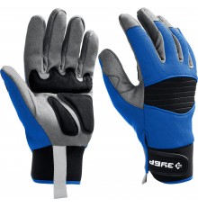 11475-L Перчатки ЗУБР Монтажник,проф.комб.перчатки для тяжелых мех.работ, антивибрационные, размер L