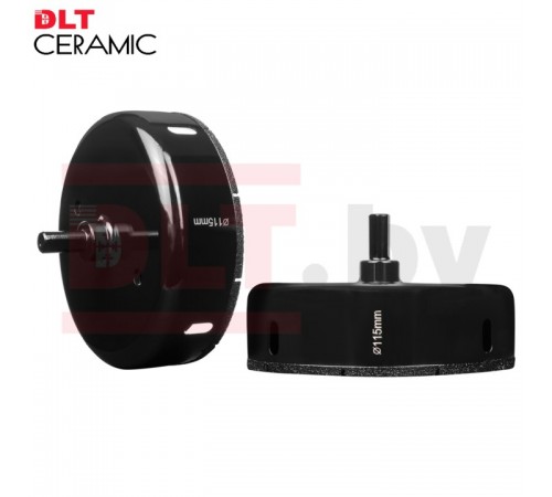 Коронка алмазная по плитке и камню DLT CERAMIC, 115мм для дрели 0678