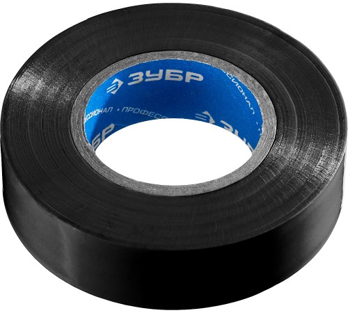 ЗУБР  ЭЛЕКТРИК-20, 19 мм х 20 м, 6 000 В, черная, не поддерживает горение, изолента ПВХ, Профессионал (1234-2_z02)