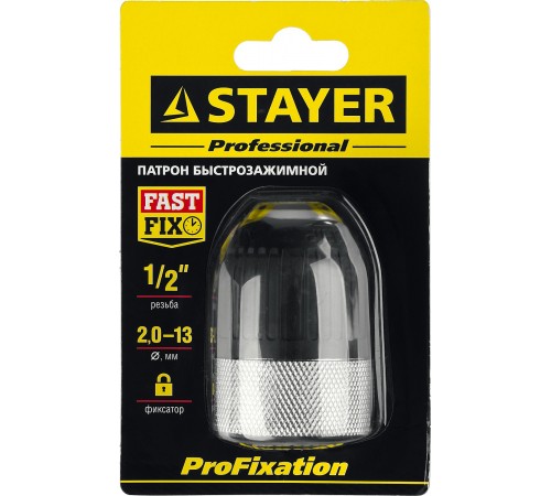 29050-13-1/2 Патрон быстрозажимной STAYER PROFESSIONAL 13мм,комб.корпус