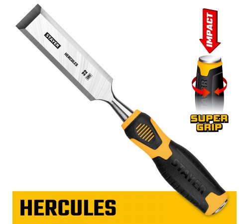 18205-22_z01 Стамеска-долото STAYER HERCULES с 2-компонентной рукояткой, 22 мм