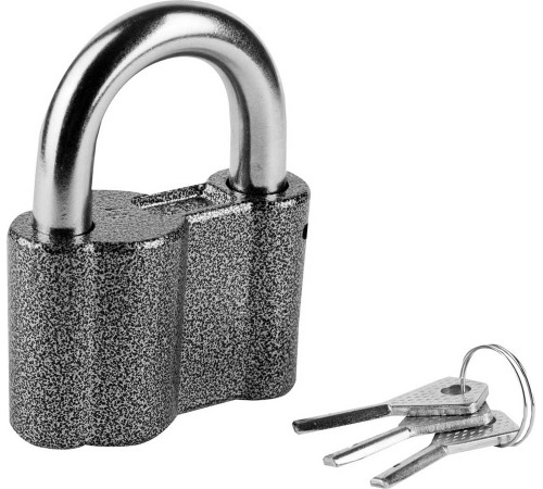 Замок навесной BC2А ЗУБР, дисковый механизм секрета, 81 мм 37220