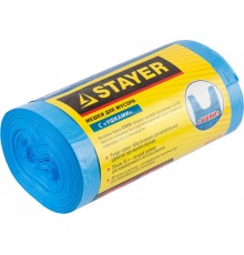 39155-35 Мешки для мусора STAYER 35л,голубые,с "ушками"