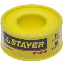 Фум лента STAYER MASTER, 0,40 г/см3, 0,075мм х 19мм х 10м 12360-19-040