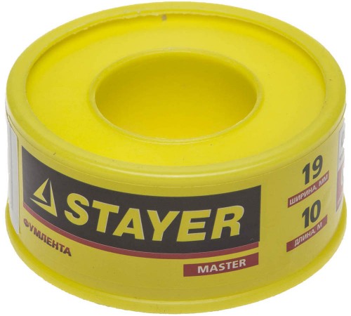 Фум лента STAYER MASTER, 0,40 г/см3, 0,075мм х 19мм х 10м 12360-19-040