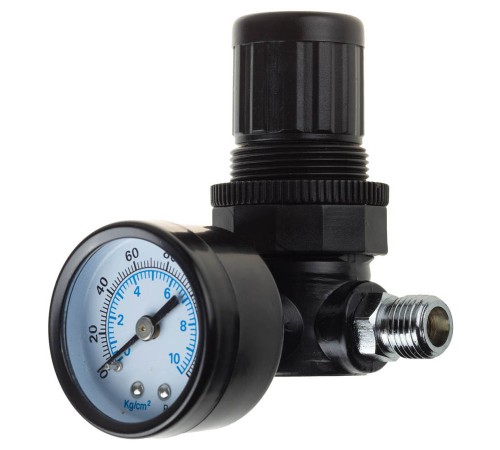 06503 Манометр KRAFTOOL INDUSTRIE с регулятором подачи воздуха 1/4 макс.давл.10атм.