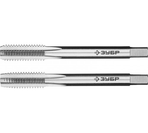 4-28007-08-1.25-Н2_z01 Комплект метчиков ЗУБР "Профессионал" М8х1.25мм, сталь Р6М5