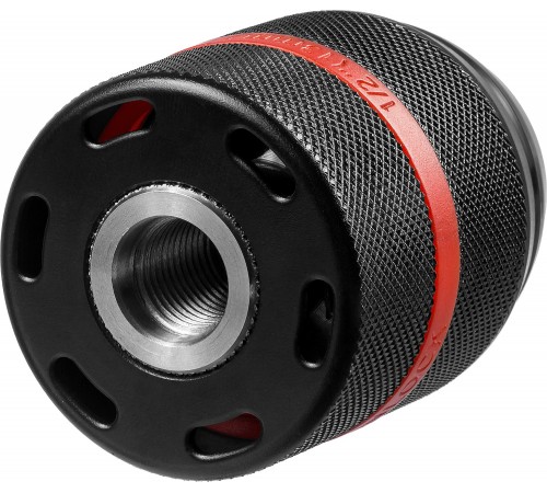 29072-13-1/2_z02 Патрон ударный быстрозажимной ЗУБР ПРОФИ с фиксатором, 13мм, 1/2