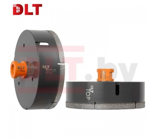 Коронка алмазная для керамогранита и камня DLT TOP, 125мм, арт.2113