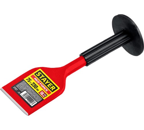 Зубило-конопатка с протектором STAYER Red Force 75x230мм 2127