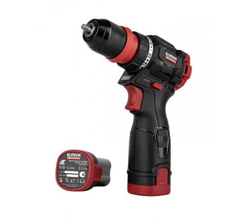 E2201.078.02 Дрель аккумуляторная м/ф ELITECH CD 16UL2