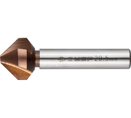 29732-10 Зенкер ЗУБР ЭКСПЕРТ конусный, d=20,5х63мм, цилиндр хвост. d=10мм
