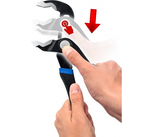 22435-25 Клещи переставные ЗУБР, Cr-Ni, быстрая регулировка, 10/250 мм