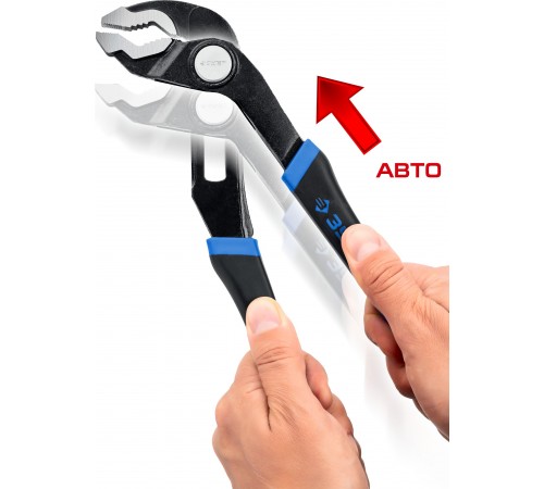 22435-25 Клещи переставные ЗУБР, Cr-Ni, быстрая регулировка, 10/250 мм