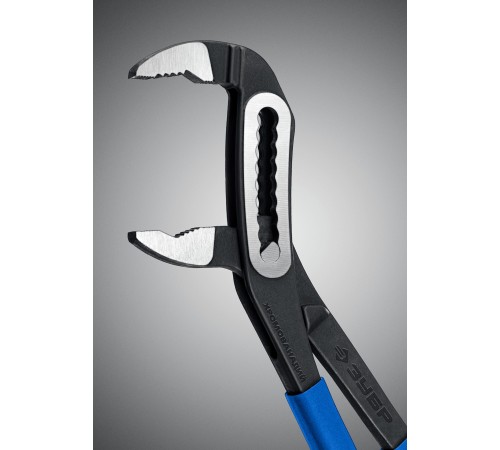 Клещи переставные ЗУБР Профи 250мм, захват 60мм, с широким зевом CrV 2244-25