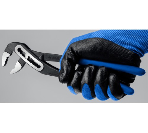 Клещи переставные ЗУБР Профи 250мм, захват 60мм, с широким зевом CrV 2244-25