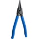 ЗУБР  180 мм, прямые губки, внешний съемник стопорных колец, Профессионал (22821-3)