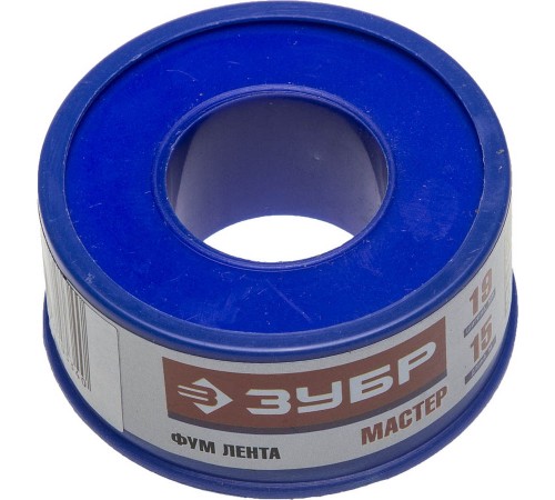 12373-19-040 Фумлента ЗУБР МАСТЕР, 0,40 г/см3, 0,1мм х 19мм х 15м