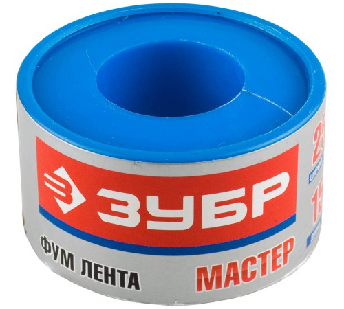 12373-25-040 Фумлента ЗУБР МАСТЕР, 0,40 г/см3, 0,1мм х 25мм х 15м