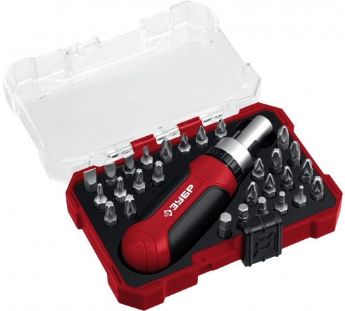 ЗУБР  Мастер 29 29 шт, Набор: отвертка с насадками (25040)