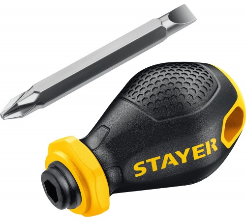 Отвертка переставная STAYER MaxFix PH2/SL6 32мм 2511_z02