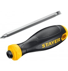 2512_z02 Переставная отвертка STAYER Hercules PH2/SL6 80 мм 