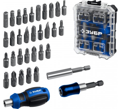 Набор отверток с насадками ЗУБР Компакт 34шт 25173