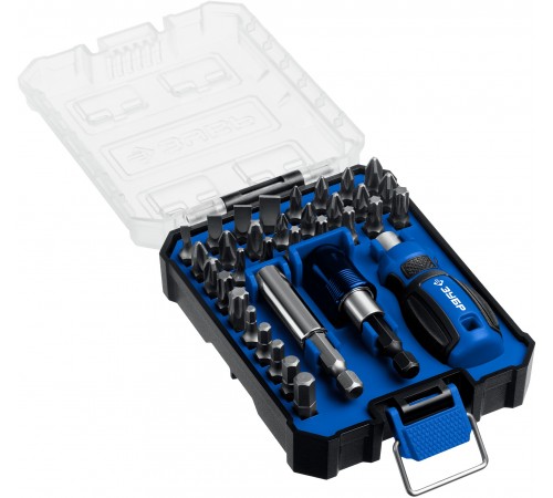 Набор отверток с насадками ЗУБР Компакт 34шт 25173