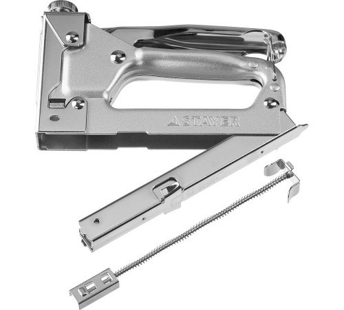 Степлер стальной STAYER PRO-53 тип 53 (A/10/JT21) 23GA (4-14мм), усиленный степлер для скоб,3150_z01