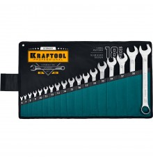 27079-Н18_z01 Набор комбинированных гаечных ключей KRAFTOOL 18  шт, 6-32 мм