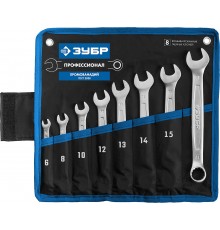 27087-Н8_z01 Набор ЗУБР комбинированных гаечных ключей,Профессионал 6-17мм 8шт