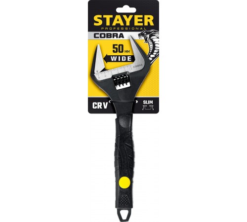 27264-25 Ключ разводной силовой STAYER COBRA, 250/50 мм