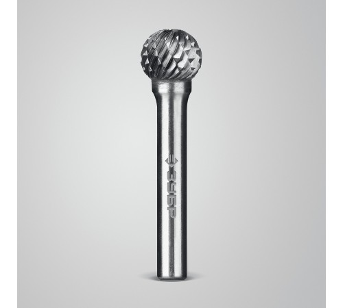 ЗУБР 12х11 мм, тип D (сфера), хв-к 6 мм, твердосплавная борфреза, ПРОФЕССИОНАЛ (28803-12-11)