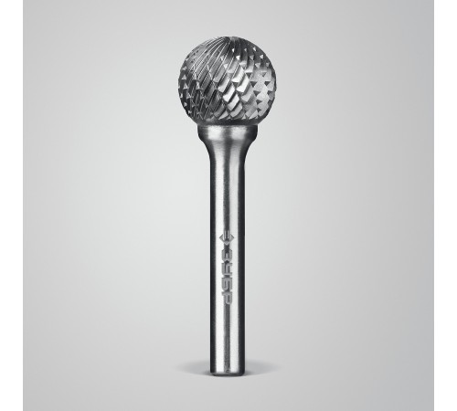 ЗУБР 16х14 мм, тип D (сфера), хв-к 6 мм, твердосплавная борфреза, ПРОФЕССИОНАЛ (28803-16-14)