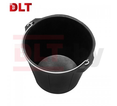 Ведро строительное гибкое усиленное, DLT, 8л (факт. 7,6л), тип RUBBERBUCK, арт.2901