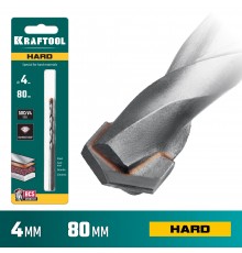 29177-080-4 Сверло по твердым материалам KRAFTOOL HARD 4х80 мм