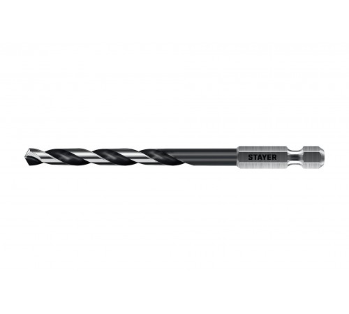 STAYER  НЕХ-1/4", d 6.0 х 116 мм, сверло по металлу для винтовёртов и шуруповертов IMPACT READY (29603-6)