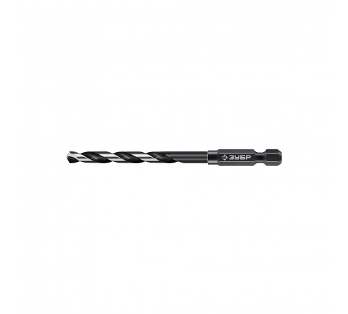 ЗУБР  НЕХ-1/4", d 5.0 х 104 мм, сверло по металлу для винтовёртов и шуруповертов IMPACT READY (29623-5_z01)