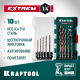 Набор сверл по металлу KRAFTOOL HEX-1/4" 10шт. IMPACT READY 29652-H10