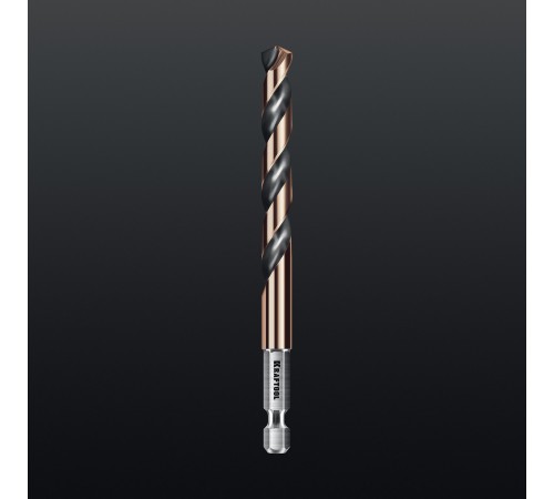 Набор сверл по металлу KRAFTOOL HEX-1/4" 10шт. IMPACT READY 29652-H10