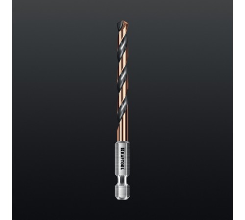 Набор сверл по металлу KRAFTOOL HEX-1/4" 5шт. IMPACT READY 29652-H5