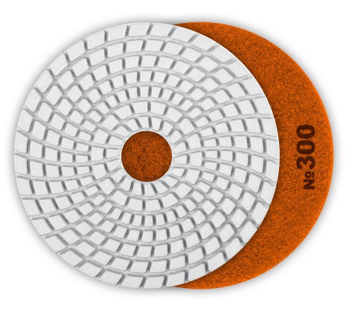 29866-300 Круг шлифовальный алмазный гибкий (Черепашка) ЗУБР 100мм №300 для мокрого шлиф.