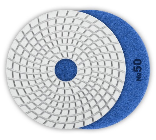 29867-050 Круг шлифовальный алмазный гибкий (Черепашка) ЗУБР 125мм №50 для мокрого шлиф.