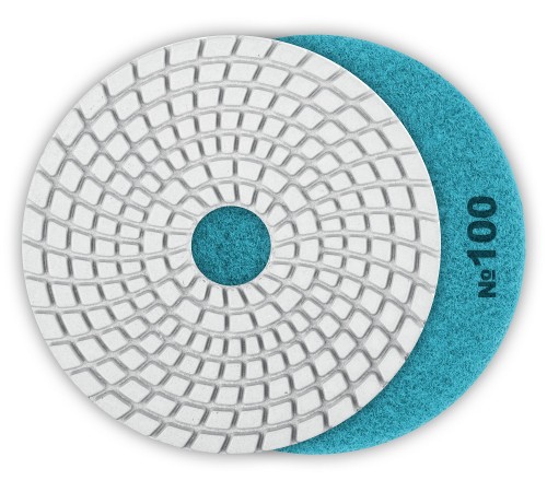 29867-100 Круг шлифовальный алмазный гибкий (Черепашка) ЗУБР 125мм №100 для мокрого шлиф.