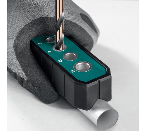 Кондуктор для сверления KRAFTOOL Woodsniper 121 под углом 45° и 90° 6 отверстий 4-12мм 30073