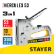 STAYER  HERCULES-53, тип 53 (A/10/JT21) 23GA (6 - 14 мм)/13/300, стальной рессорный степлер, Professional (31519)